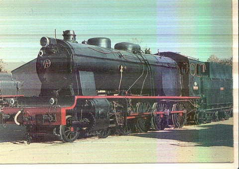 Postal JC0323: Locomotora 1400 (serie 1400 de MZA). En renfe fueron numeradas como 240-2241/2425. Foto del Rio. Tarragona