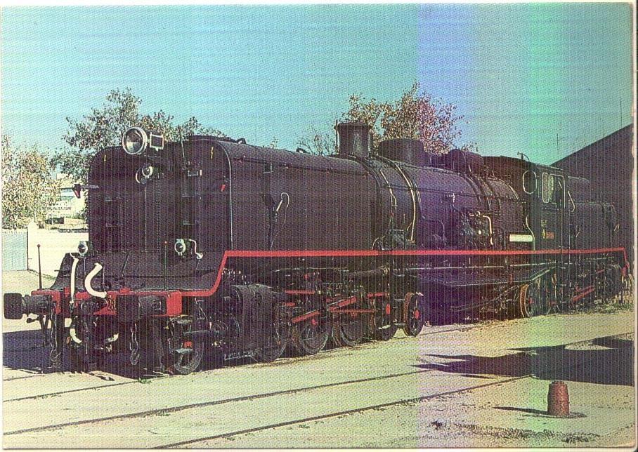 Postal JC0327: Locomotora Garrat, Locomotora 282F0421 recibida por Renfe en 1961. Foto del Rio. Tarragona