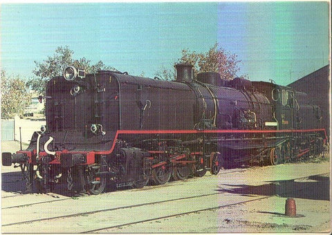 Postal JC0327: Locomotora Garrat, Locomotora 282F0421 recibida por Renfe en 1961. Foto del Rio. Tarragona
