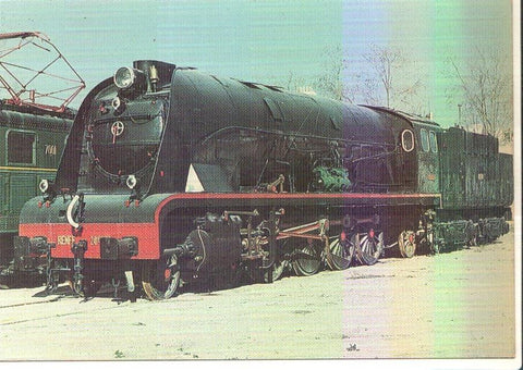 Postal JC0328: Locomotora 1800. Serie 1800 de MZA numeradas en RENFE 241-2101/2110. Foto: del Rio. Tarragona