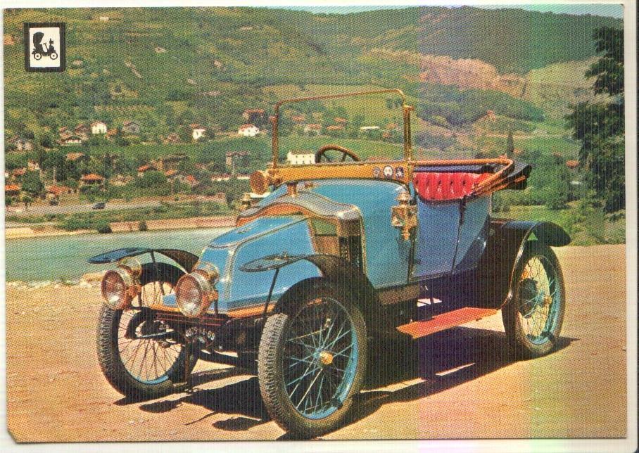 Postal JC0331: Clement Bayard (1913). Coches de Epoca
