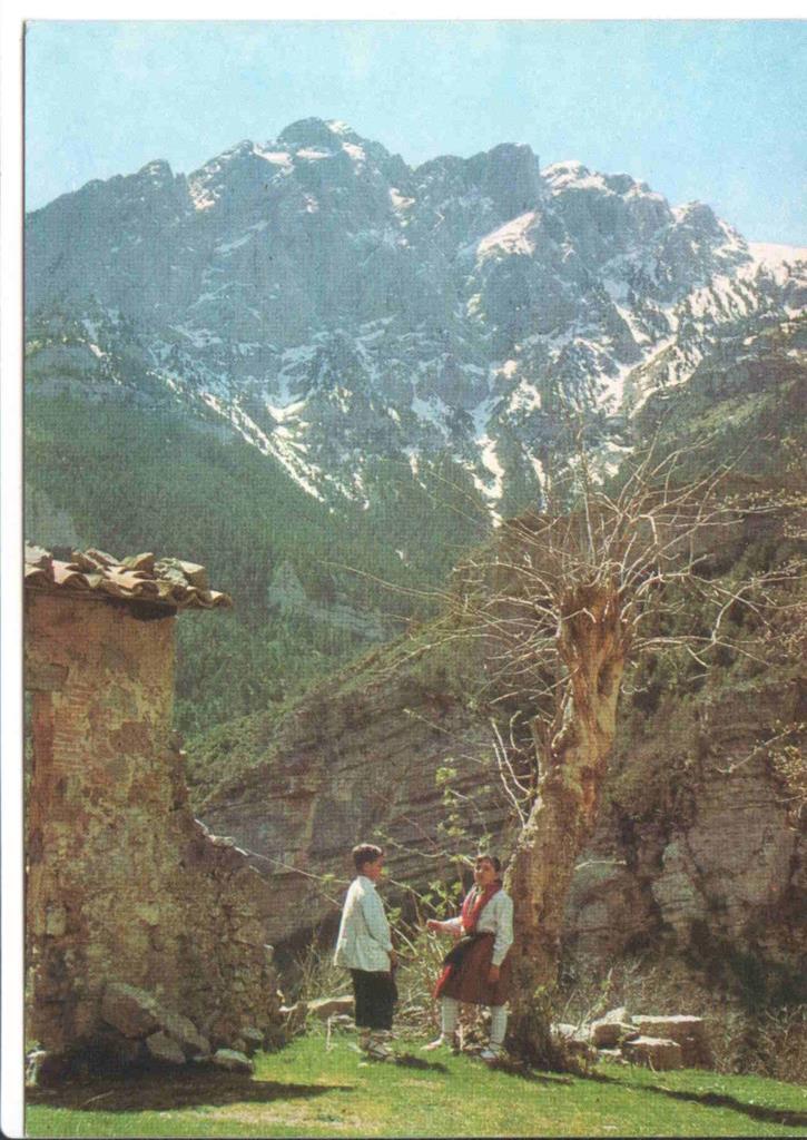 Postal JC0335: Alto Bergadan, Alt Bergueda. Pedraforca, Pared Norte. Gresolet