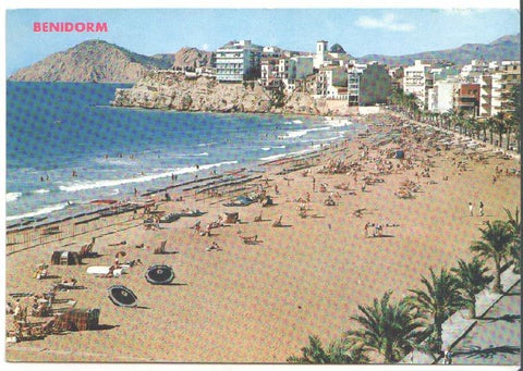 Postal JC0339: Benidorm (Alicante). Playa Levante