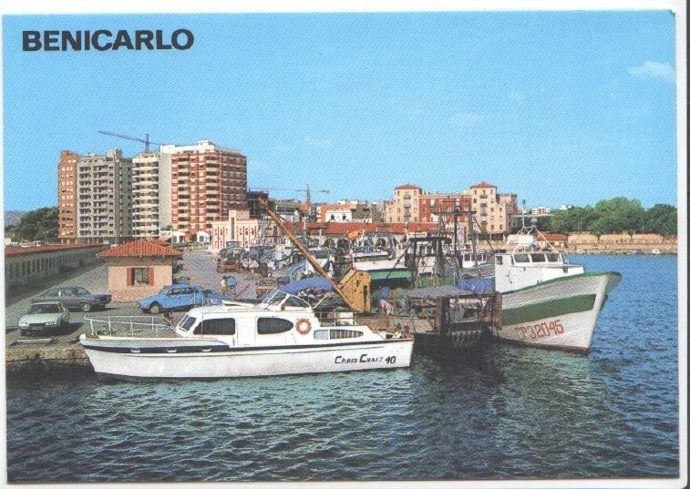 Postal JC0342: Costa del Azahar. Benicarlo. Puerto de pescadores