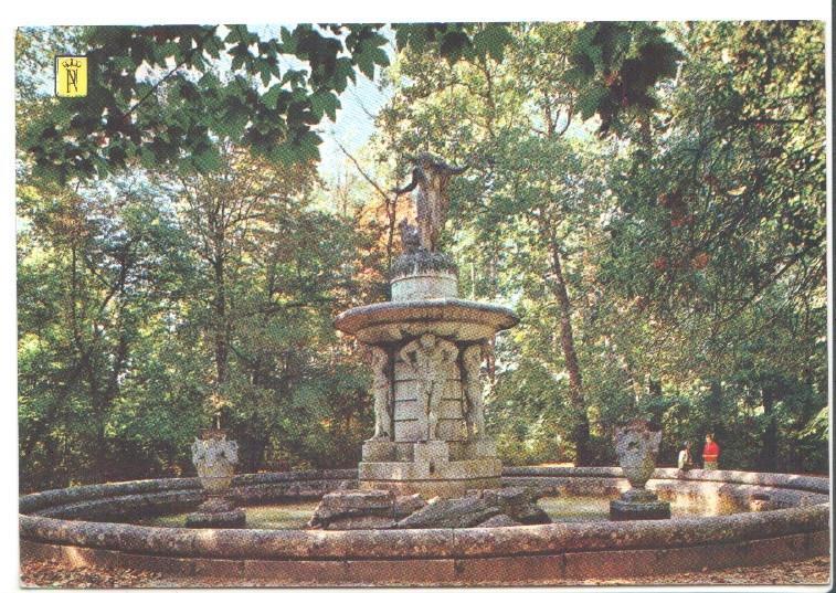 Postal JC0343: Aranjuez. Jardin del Principe. Fuente de Diana Cazadora