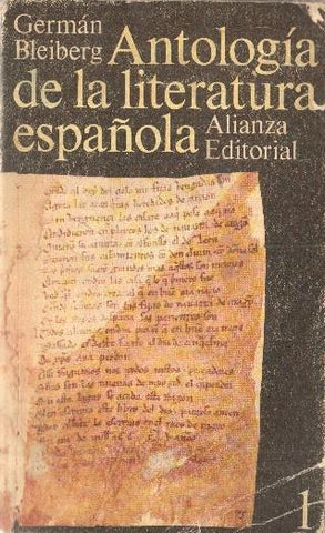 Antologia de la literatura española suglo XI al XVII