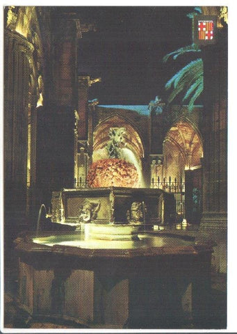 Postal JC0360: Catedral, Fuented e San Jorge. Barcelona