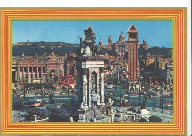 Postal JC0362: Barcelona. Plaza de España