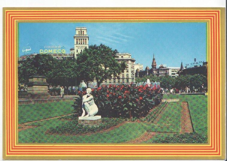Postal JC0363: Barcelona. Plaza de Cataluña