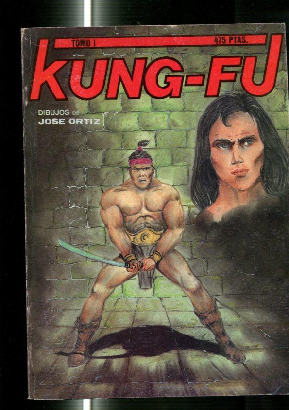 Kung Fu, dibujos de Jose Ortiz, tomo 1 con los numero 1 al 6 (numerado 1 interior cubierta)