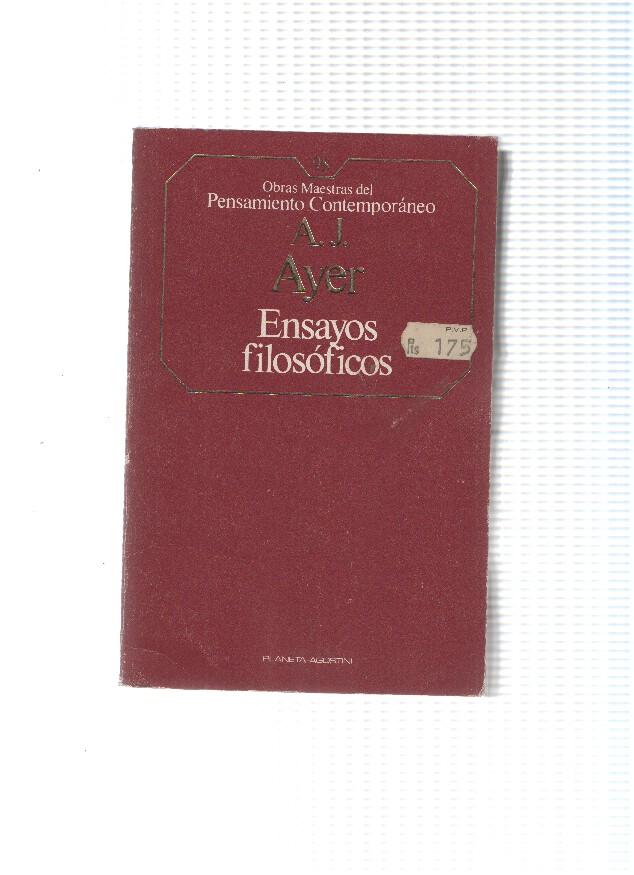 Obras maestras del pensamiento contemporaneo numero 98: Ensayos filosoficos