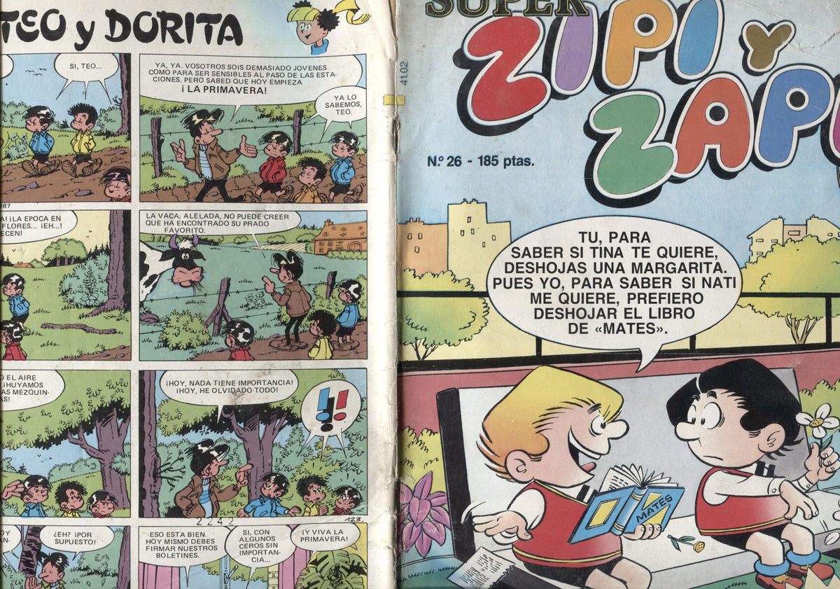 Super Zipi y Zape numero 026: Gu Gu, Tito Glub,  Pulgarcito: la sorpresa, El señor mago, 