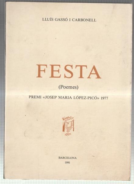 Lluis Gasso: Festa (poemes)