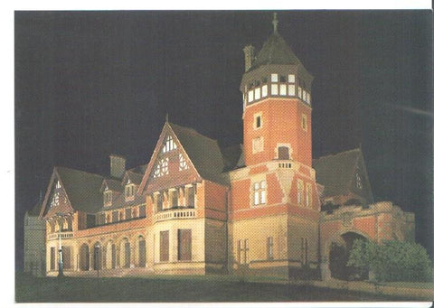 Postal JC0374: San Sebastian. Palacio de Miramar. Vista nocturna