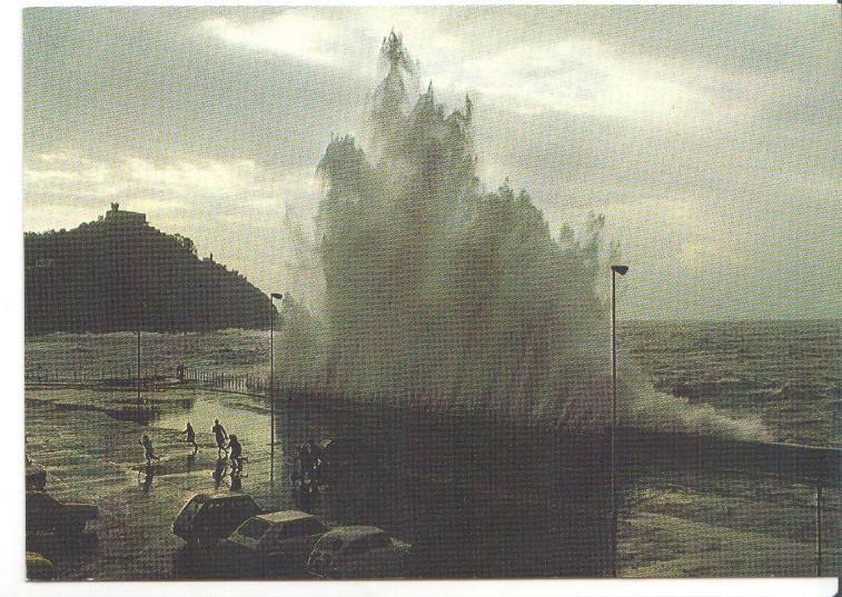 Postal JC0377: San Sebastian. Temporal