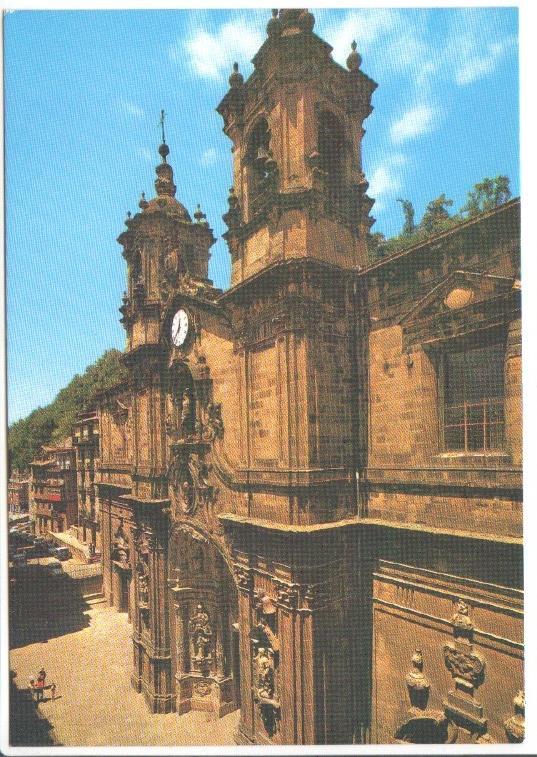 Postal JC0382: San Sebastian. Iglesia de Santa Maria