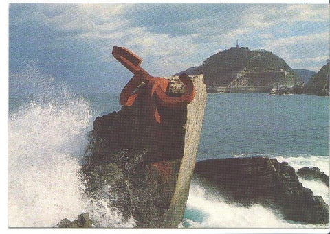 Postal JC0383: San Sebastian. Peine de los Vientos (Chillida)