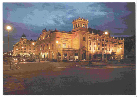 Postal JC0386: San Sebastian. Teatro Victoria y Hotel Maria Cristina