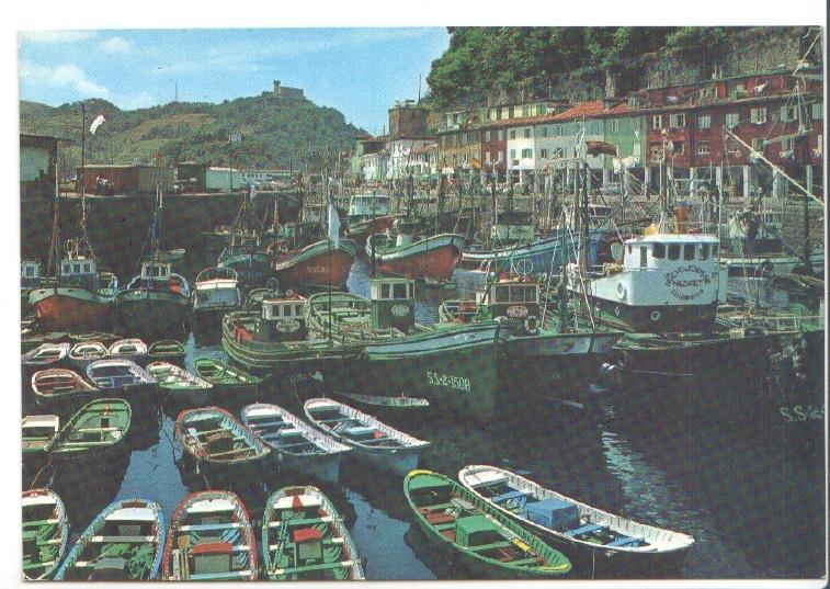 Postal JC0388: San Sebastian. Puerto y barrio pesquero
