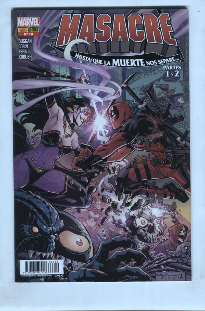 Marvel, Panini: Masacre num 19, septiembre 2017 - Hasta que la muerte nos separe parte 1 y 2