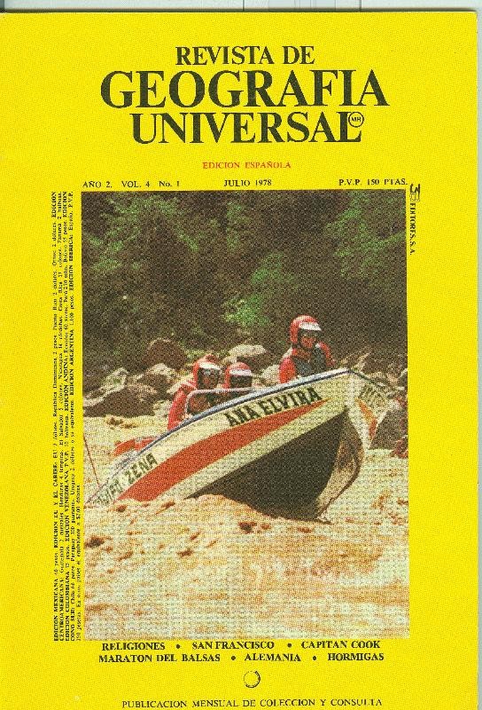 Revista de Geografia Universal volumen 4 numero 1, julio 1978