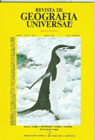 Revista de Geografia Universal volumen 3 numero 5, mayo 1978