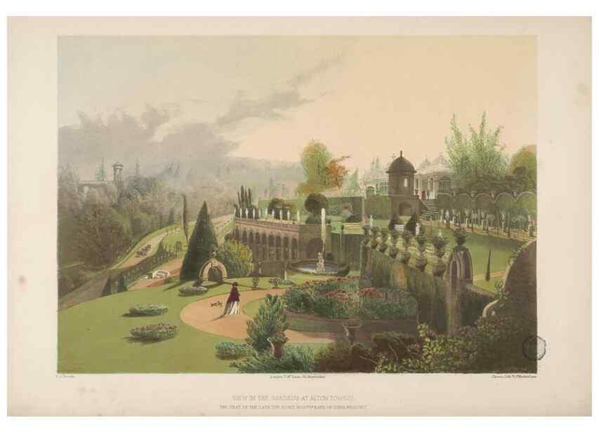 Reproducción/Reproduction 48307935032: The gardens of England. London :T. McLean,[1858?]. 