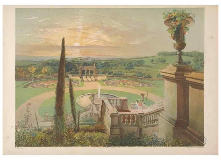 Reproducción/Reproduction 48307936557: The gardens of England. London :T. McLean,[1858?]. 