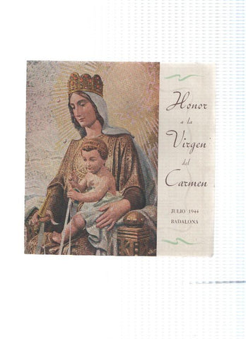 Honor a la Virgen del Carmen