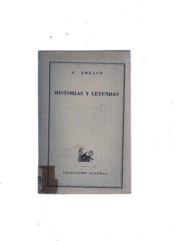 Austral numero 1228: Historias y leyendas por Cristobal Lozano