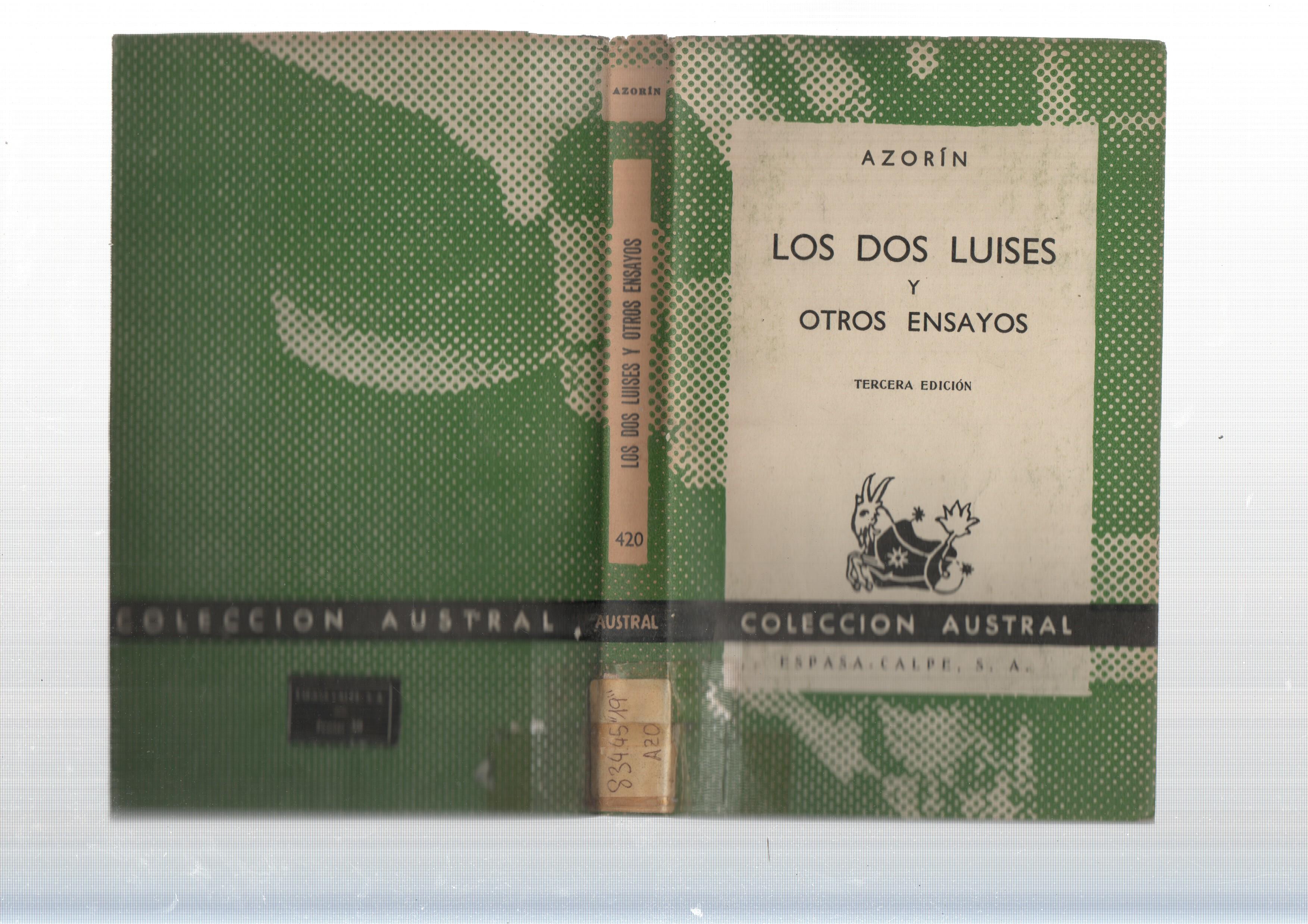 Coleccion Austral: Los dos Luises y otros ensayos