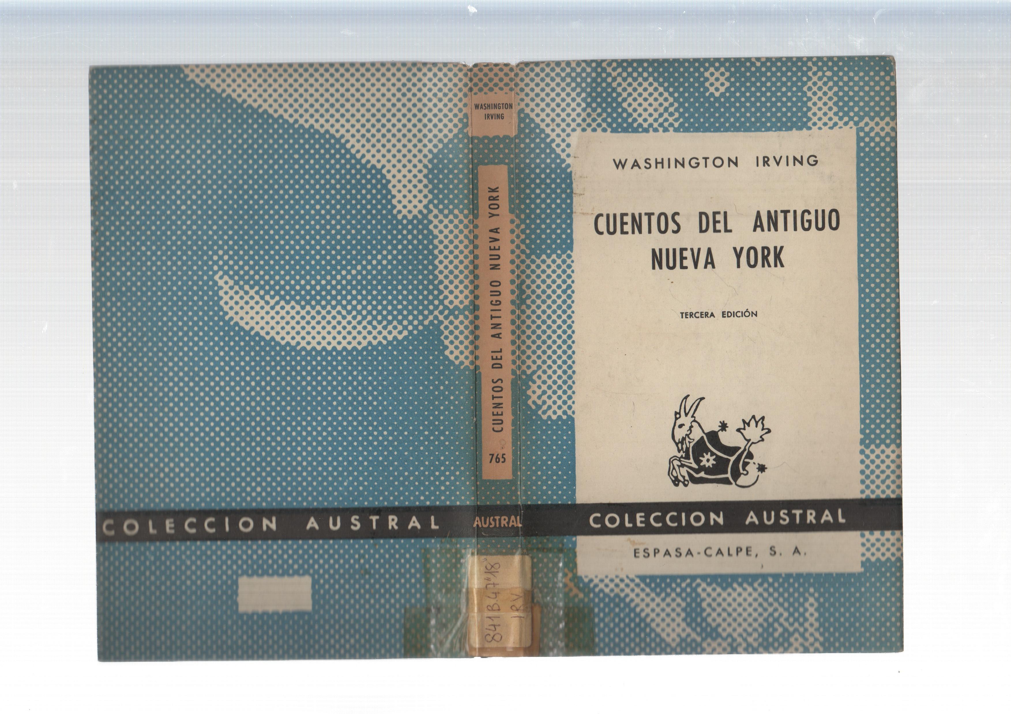 Coleccion Austral: Cuentos del antiguo Nueva York