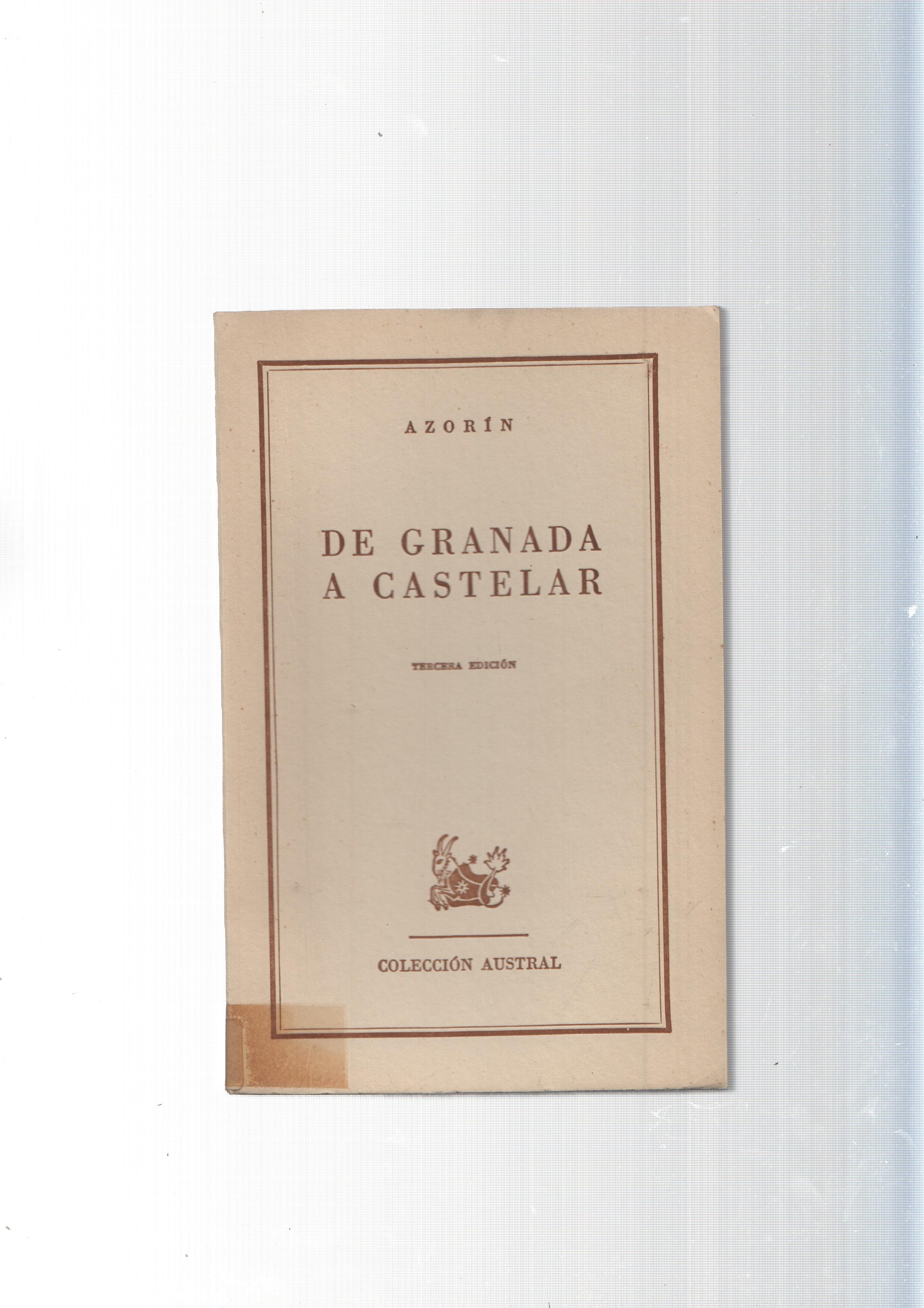 Coleccion Austral: De Granada a Castelar