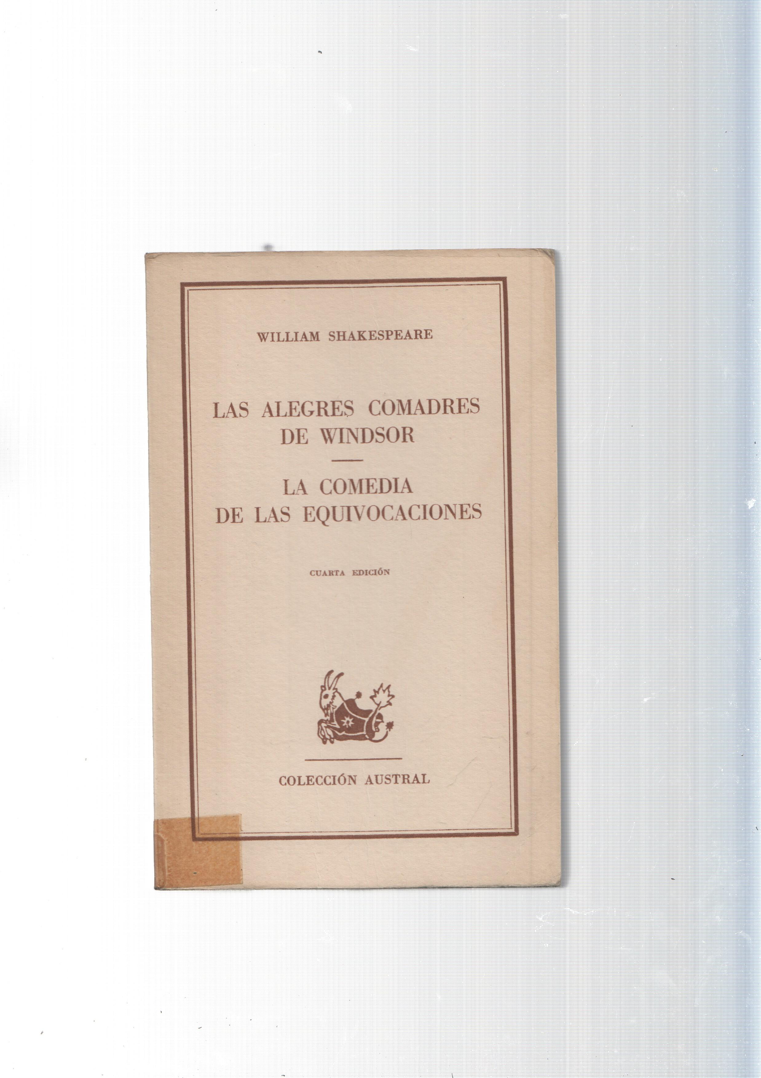 Coleccion Austral: Las alegres comadres de Windsor - La Comedia de las equivocaciones