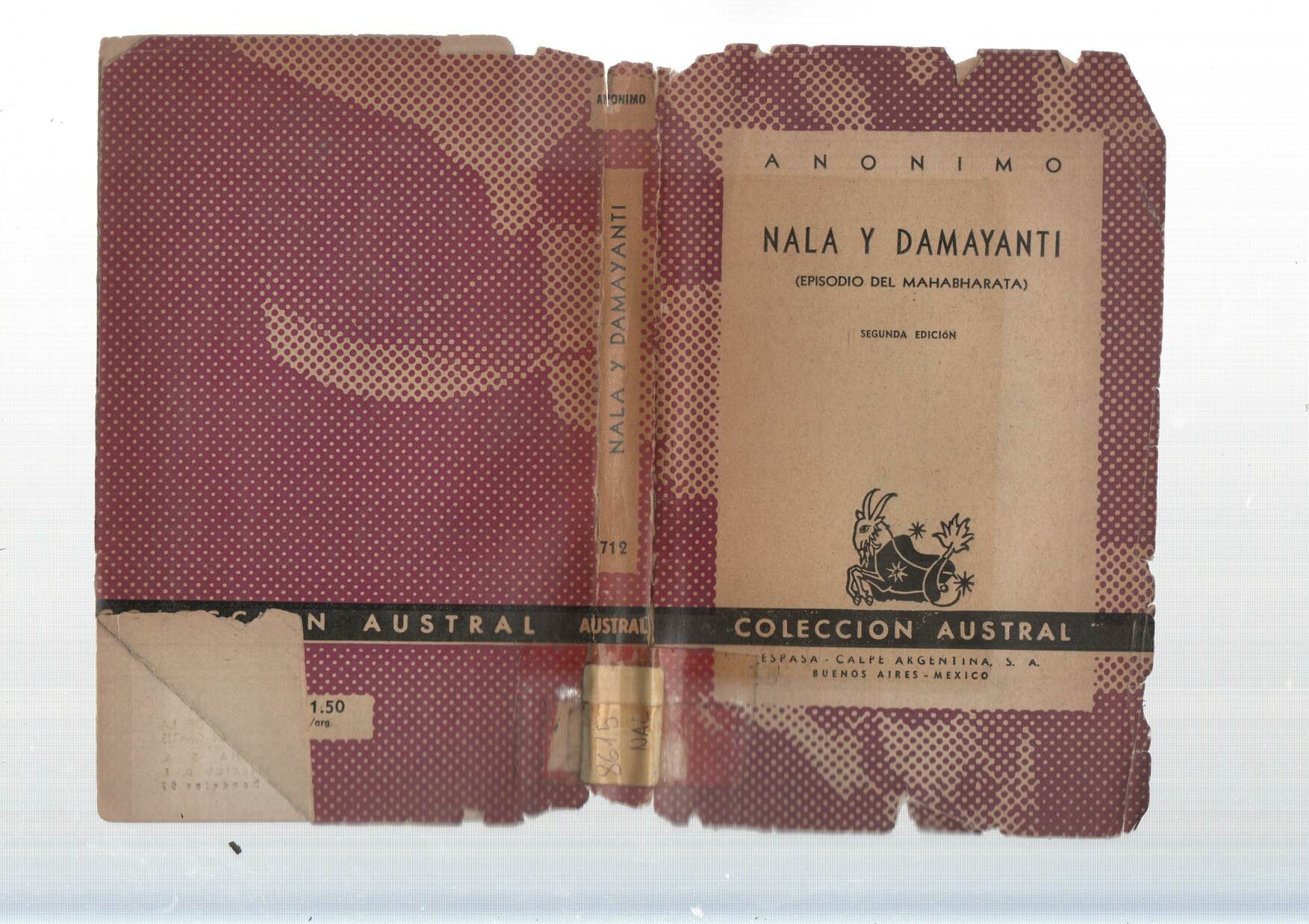 Coleccion Austral: Nala y Damayanti (episodio del Mahabhrata) (sobrecubierta mal estado)