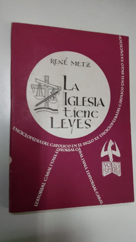 Enciclopedia del Catolico en el Siglo XX numero 079: La iglesia tiene leyes