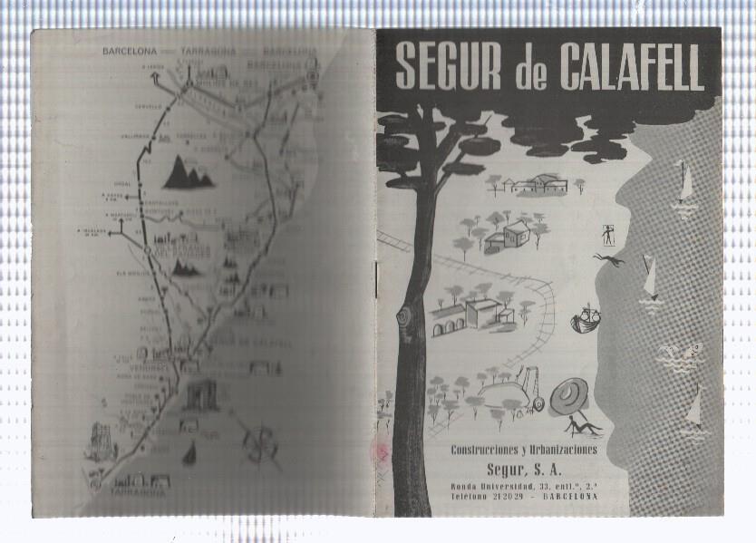 Segur de Calafell, folleto de construcciones y Urbanizaciones Segur S.a.