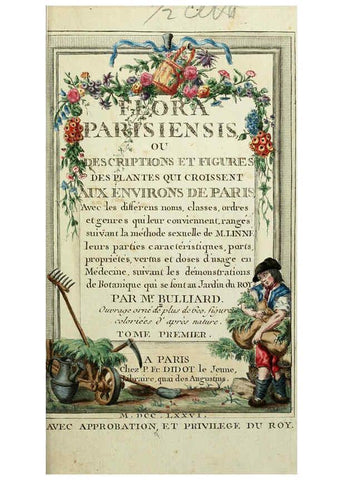 Reproducción/Reproduction 6056014736: Flora Parisiensis. v.1. Paris,P.F. Didot,1776-1783