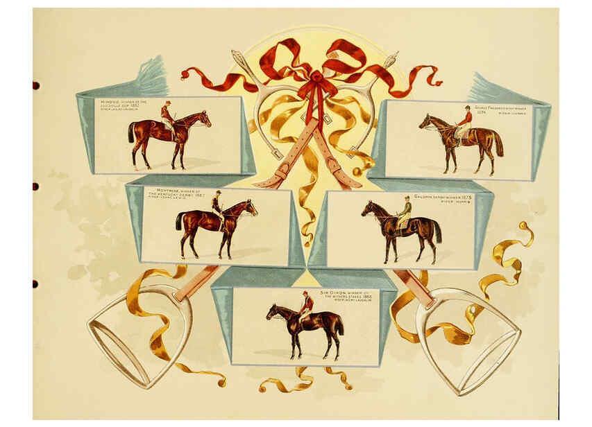 Reproducción/Reproduction 6011941179: Album of celebrated American and English running horses. New York :Kinney Bros.,[1888?] 