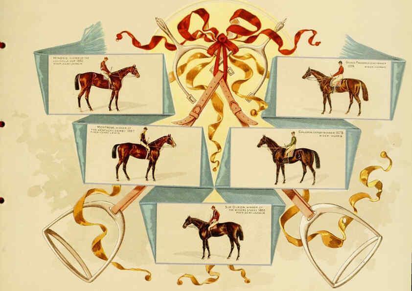 Reproducción/Reproduction 6011941179: Album of celebrated American and English running horses. New York :Kinney Bros.,[1888?] 