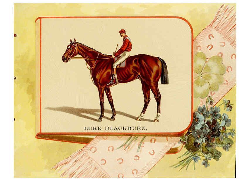 Reproducción/Reproduction 6011940087: Album of celebrated American and English running horses. New York :Kinney Bros.,[1888?] 