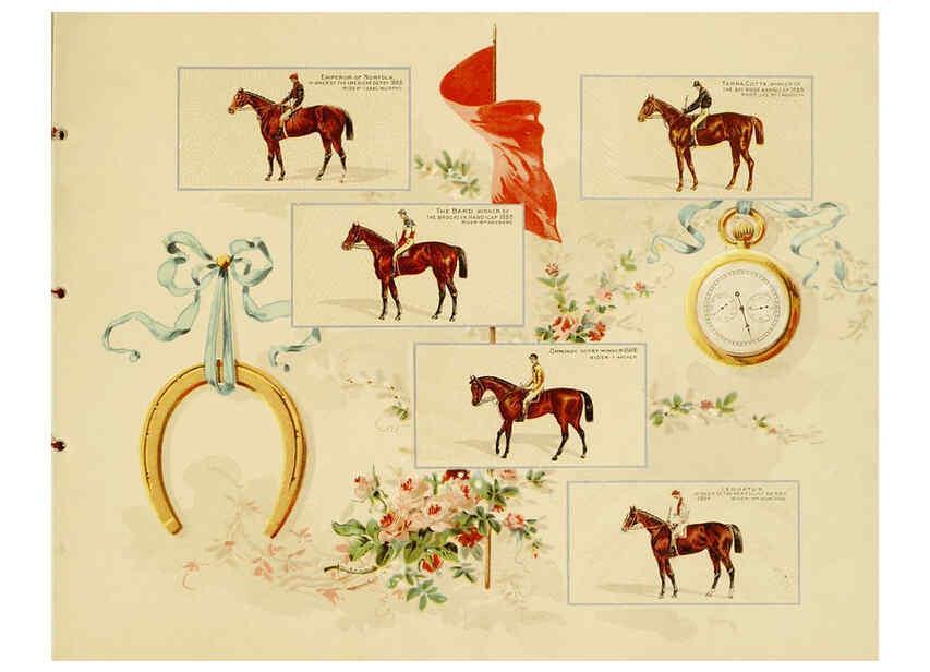 Reproducción/Reproduction 6011940275: Album of celebrated American and English running horses. New York :Kinney Bros.,[1888?] 