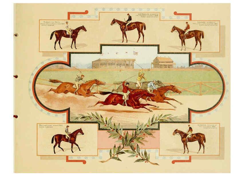 Reproducción/Reproduction 6012487254: Album of celebrated American and English running horses. New York :Kinney Bros.,[1888?] 