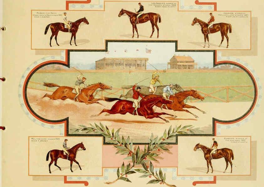 Reproducción/Reproduction 6012487254: Album of celebrated American and English running horses. New York :Kinney Bros.,[1888?] 