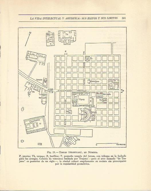 LAMINA 20848: Plano de Timgad en Numidia