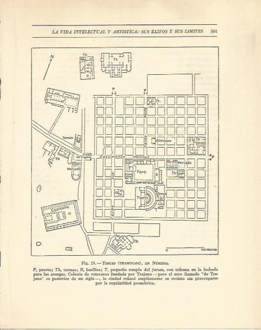 LAMINA 20848: Plano de Timgad en Numidia