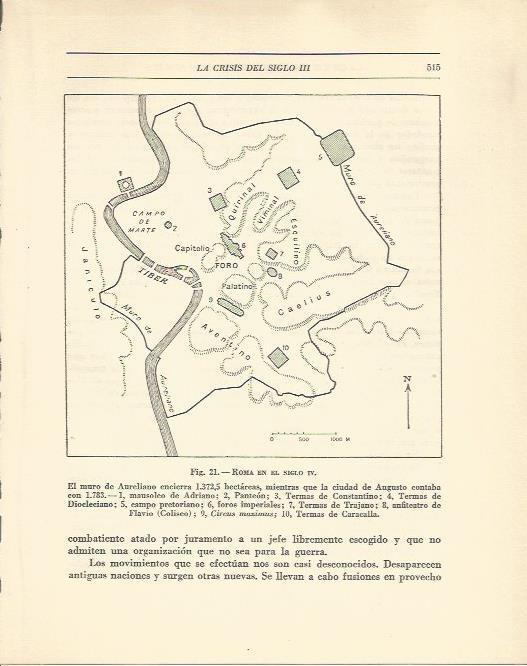 LAMINA 20851: Mapa de Roma en el siglo IV