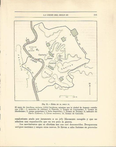 LAMINA 20851: Mapa de Roma en el siglo IV