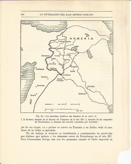 LAMINA 20853: Mapa de la frontera del Imperio de Roma en el siglo IV