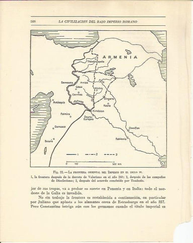 LAMINA 20853: Mapa de la frontera del Imperio de Roma en el siglo IV